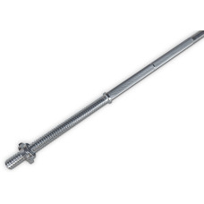 Гриф для штанги EasyFit прямий, Довжина 1,8 м, Діаметр 28 мм, Сталь, Хром, Вага 7 кг