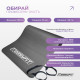 Коврик EasyFit для пилатеса и фитнеса, 180x60 см, толщина 10 мм, NBR, серый