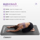 Коврик EasyFit для пилатеса и фитнеса, 180x60 см, толщина 10 мм, NBR, серый