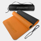 Двошаровий килимок EasyFit для пілатесу, фітнесу та йоги з чохлом, 183x61 см, товщина 6 мм, TPE/TC, ECO-Friendly, помаранчево-чорний