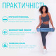 Двухслойный коврик EasyFit для пилатеса, фитнеса и йоги, 183x61 см, толщина 6 мм, TPE/TC, ECO-Friendly, голубо-синий