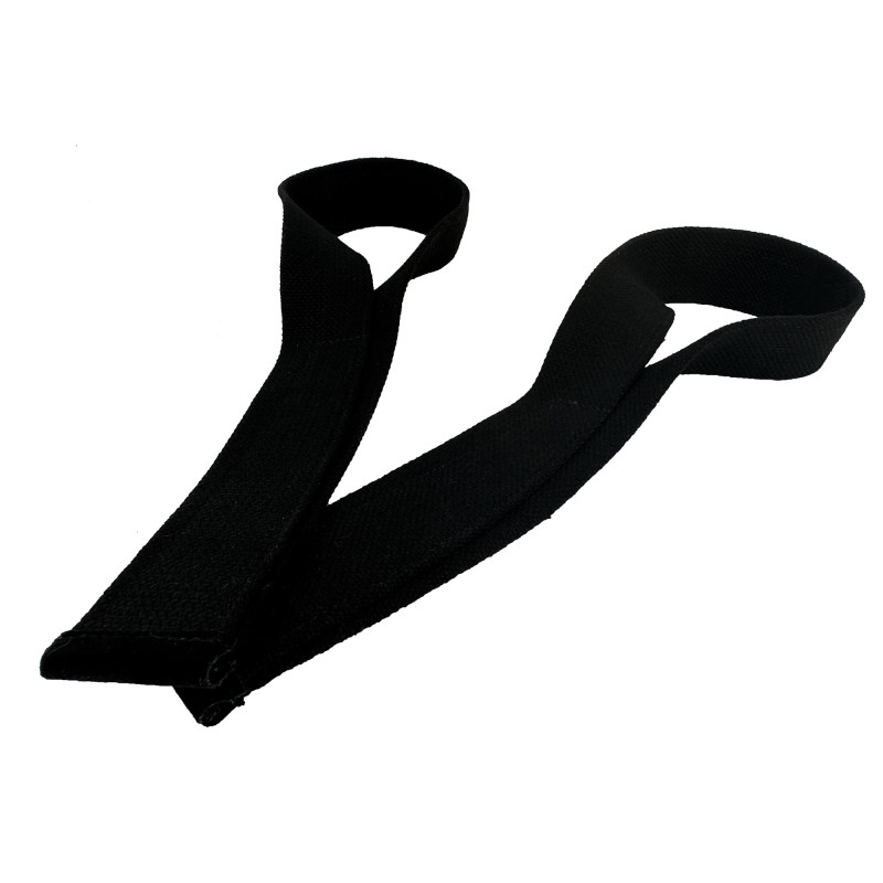 Лямки атлетические EasyFit Delta Long, 69×3,5 см, черно-желтый