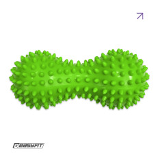 Масажний м'ячик EasyFit Goober з шипами, для МФР, зняття напруги та самомасажу, зелений