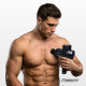 Масажний пістолет EasyFit Percussio з 6 насадками та чохлом (портативний перкусійний вібромасажер для тіла), чорний