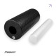 Массажный ролик (валик) EasyFit LightWeight с массажером для стоп, Длина 33 см, Диаметр 14 см, EPP (вспененный полипропилен), для МФР, фитнесу, йоги та реабилитации, Черный