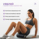Массажный ролик (валик) EasyFit LightWeight с массажером для стоп, Длина 33 см, Диаметр 14 см, EPP (вспененный полипропилен), для МФР, фитнесу, йоги та реабилитации, Черный