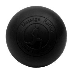 Массажный мячик EasyFit, Диаметр 6,5 см, Каучук, для МФР, снятия напряжения и самомассажа, Черный