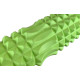 Масажний ролик EasyFit Grid Roller v1.2 з заглушками, 33х13 см, 3D масажна поверхня, салатовий