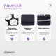 Массажный коврик EasyFit с подушкой (аппликатор Кузнецова) для массажа спины и шеи с чехлом, черный