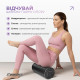 Масажний ролик (валик) EasyFit PolyFoam Roller, Довжина 60 см, Діаметр 14.5 см, EPP (спінений поліпропілен), для МФР, фітнесу, йоги та реабілітації, Чорний