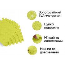 Татами мат EasyFit 8 шт (30х30х1 см) ласточкин хвост желтый Татами мат EasyFit 8 шт (30х30х1 см) ласточкин хвост желтый