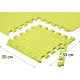 Татами мат EasyFit SwallowTail (пазл ласточкин хвост с бортиком), Размер 120x60 см, Толщина 10 мм, EVA-пена, Желтый