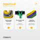 Набор резинок для подтягиваний и спорта EasyFit Premium (3 шт), Двухслойные, Сопротивление 2-32 кг, Длина 200 см, Ширина: 0,64 см, 1,3 см, 2,2 см, Толщина 4,5 мм, Латекс, Сумка для хранения