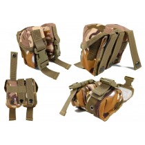 Подсумок гранатный двойной Multicam Arid (степной) (MOLLE, подсумок для гранат на разгрузку, жилет, РПС)