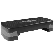 Степ-платформа EasyFit Step-B 2-ступенчатая, 68 см, пластик, чёрно-серый