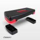 Степ-платформа EasyFit Step-B 2-ступінчаста, 68 см, пластик, чорно-червоний