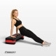Степ-платформа EasyFit Step-B 2-ступінчаста, 68 см, пластик, чорно-червоний