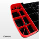 Степ-платформа EasyFit Step-B 2-ступінчаста, 68 см, пластик, чорно-червоний