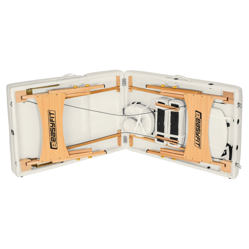 Массажный стол EasyFit ZenRest кушетка складная Бежевый с чехлом