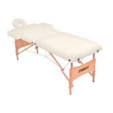Масажний стіл EasyFit ZenRest з чохлом (кушетка складана), 214×70 см, максимальне навантаження: 240 кг, бежевий 