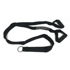 Тяга EasyFit R2 з жорсткими ручками, Розмір 120 см, Нейлон, Пластик, Чорний