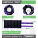 Утяжелители для ног и рук EasyFit наборные (пара), Вес 0,5-2,5 кг, Оксфорд с пропиткой, Песок, Черно-фиолетовый