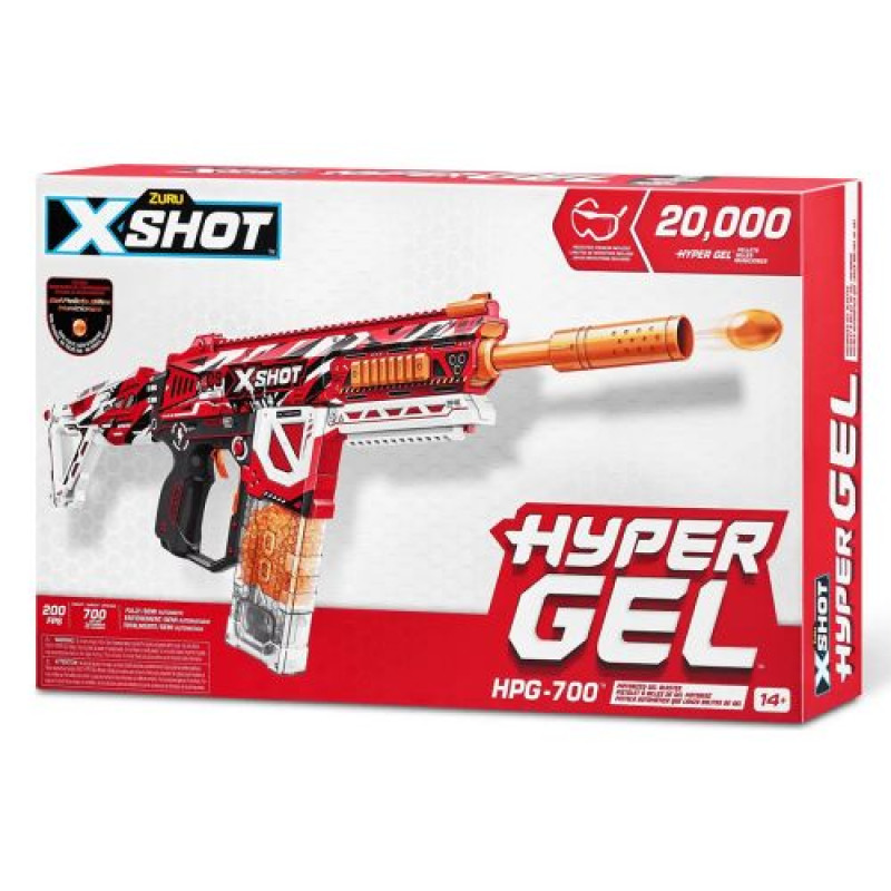 X-Shot Быстрострельный бластер Hyper Gel large (20 000 гелевых шариков)