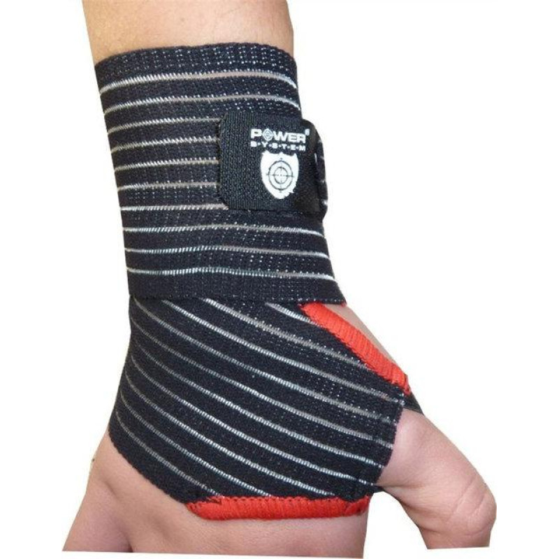 Кистьові бинти Power System PS-6000 Elastic Wrist Support Black/Red