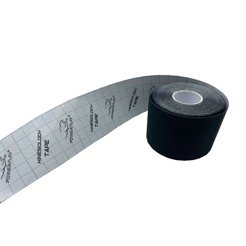 Кинезиологическая лента PowerPlay 4315 Черный 5см*5м