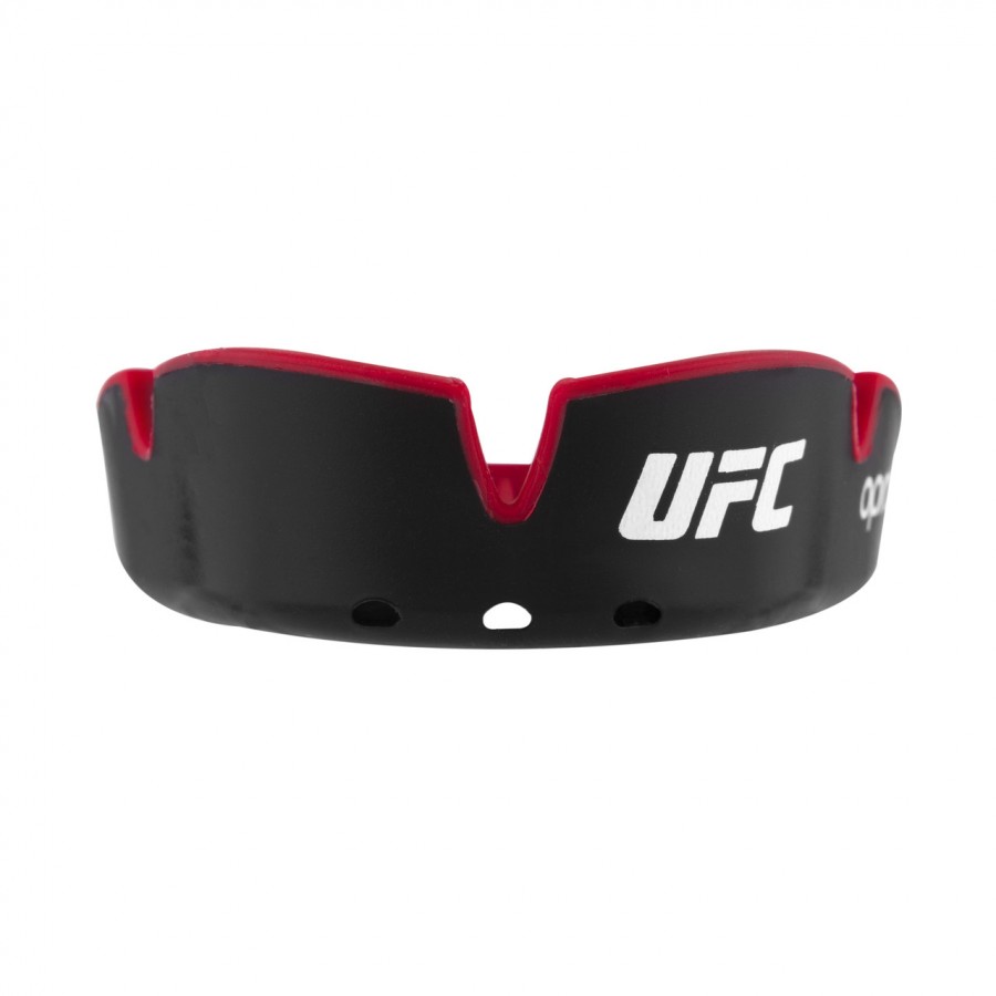 Капа боксерська OPRO Silver UFC Hologram Black/Red (art.002259002)