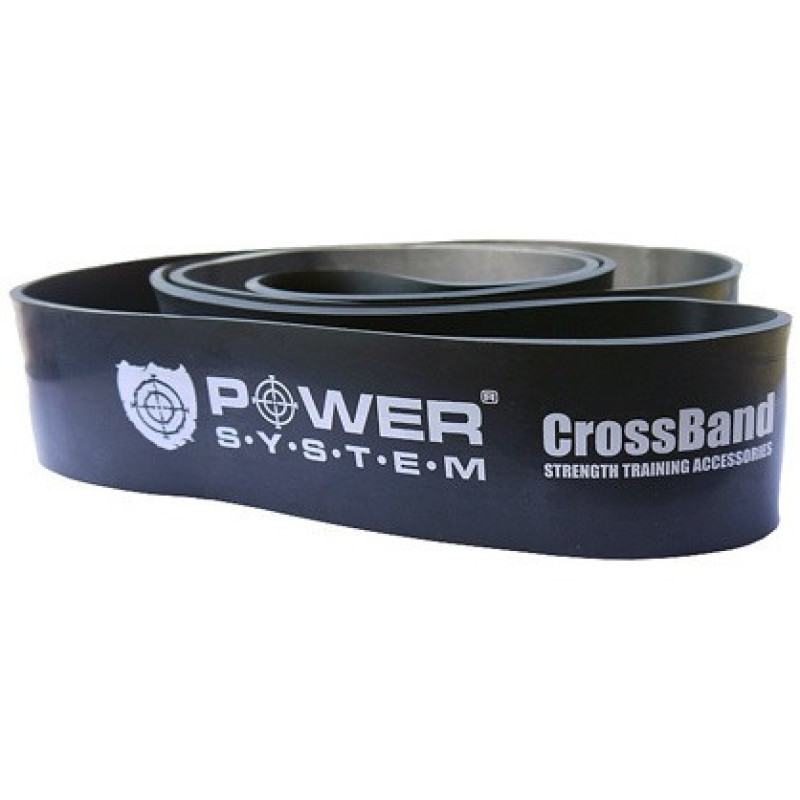 Еспандер-петля (гумка для фітнесу і кроссфіту) Power System PS-4055 CrossFit Level 5 Black (опір 25-65 кг)