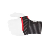 Бинты для запястья (кистевые бинты) Power System PS-6000 Elastic Wrist Support Black/Red, Длина 35 см, Полиэстер, Черно-красный