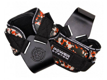 Гаки для тяги на зап'ястя Power System PS-3370 Hooks Camo Black/Red L