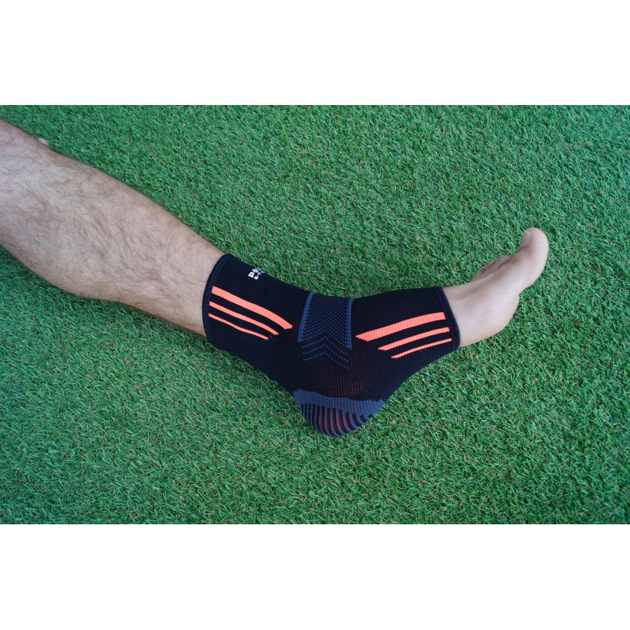 Бандажі на гомілкостоп Power System PS-6022 Ankle Support Evo Black/Orange (2шт.) L
