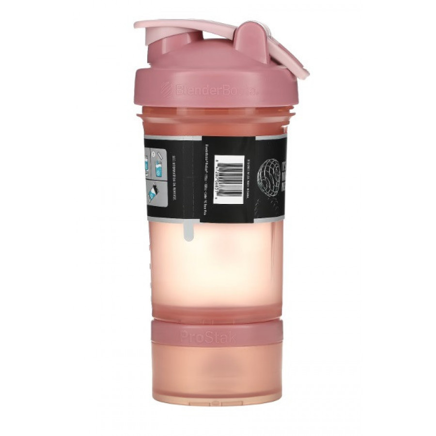 Шейкер спортивний BlenderBottle ProStak 22oz/650ml с 2-мя контейнерами Rose_Pink