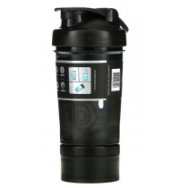 Шейкер спортивний BlenderBottle ProStak 22oz/650ml з 2-ма контейнерами Black Шейкер спортивний BlenderBottle ProStak 22oz/650ml з 2-ма контейнерами Black