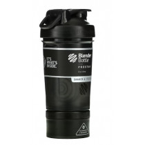 Шейкер спортивний BlenderBottle ProStak 22oz/650ml з 2-ма контейнерами Black Шейкер спортивний BlenderBottle ProStak 22oz/650ml з 2-ма контейнерами Black