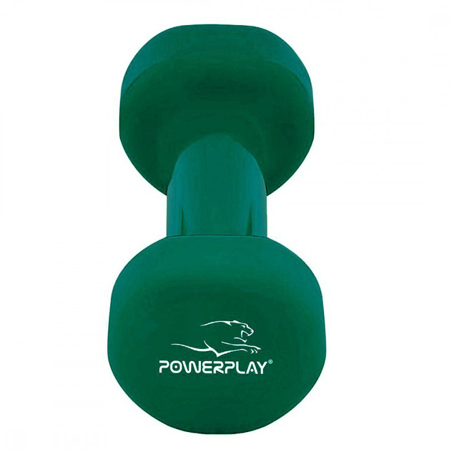 Гантель вінілова PowerPlay 4125 Achilles 1.5 кг. Зелена (1шт.)