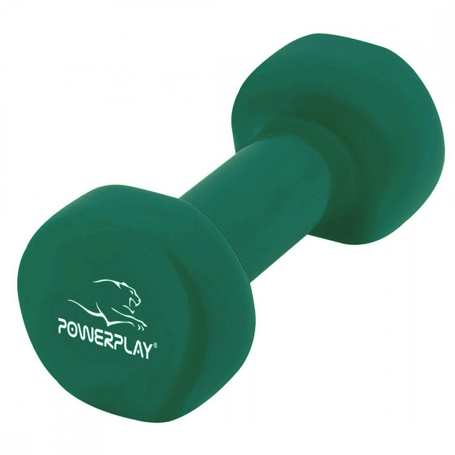 Гантель вінілова PowerPlay 4125 Achilles 1.5 кг. Зелена (1шт.)