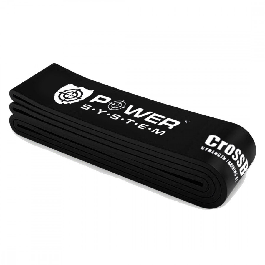 Еспандер-петля (гумка для фітнесу і кроссфіту) Power System PS-4055 CrossFit Level 5 Black (опір 25-65 кг)