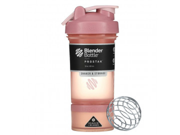 Шейкер спортивний BlenderBottle ProStak 22oz/650ml с 2-мя контейнерами Rose_Pink
