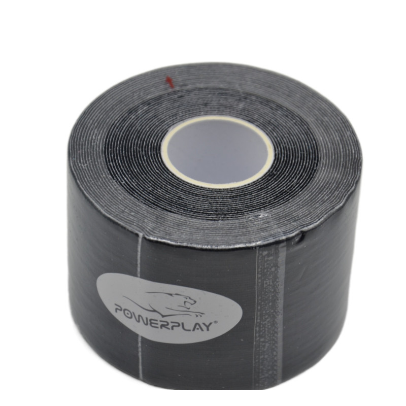Кінезіологічний тейп PowerPlay 4315 Чорний 5cм*5м