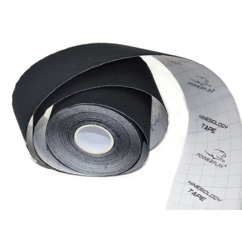 Кінезіологічний тейп PowerPlay 4315 Чорний 5cм*5м