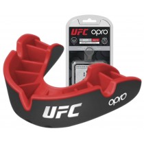 Капа боксерська OPRO Silver UFC Hologram Black/Red (art.002259002)