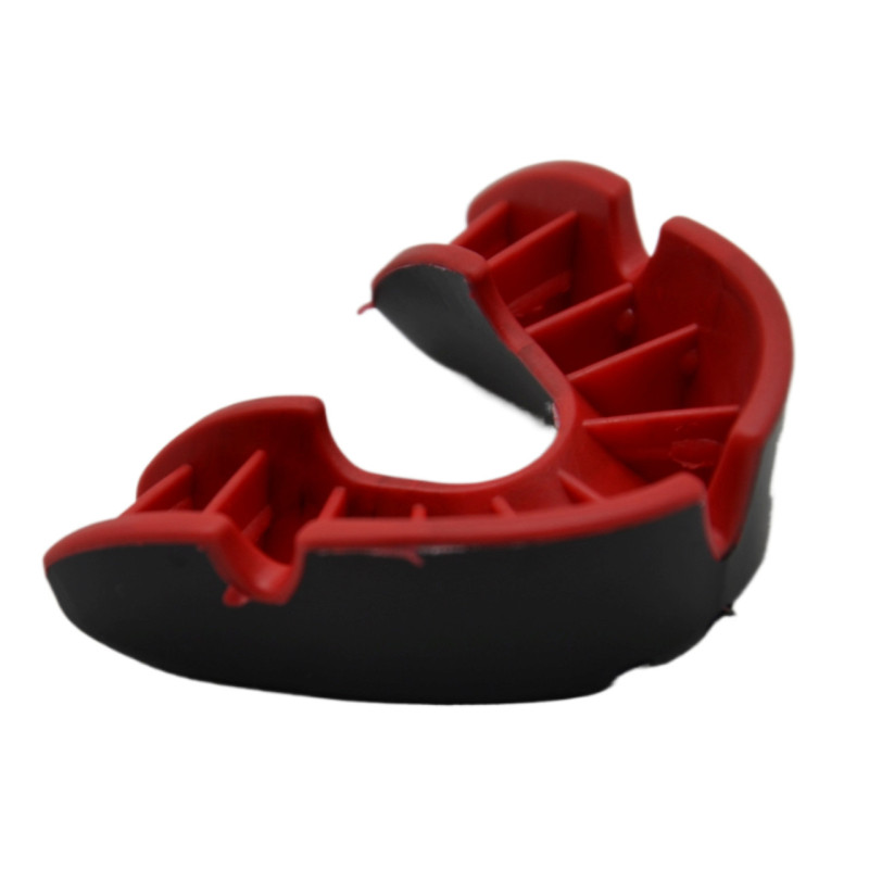 Капа боксерская OPRO Silver UFC Hologram Black/Red (арт.002259002)