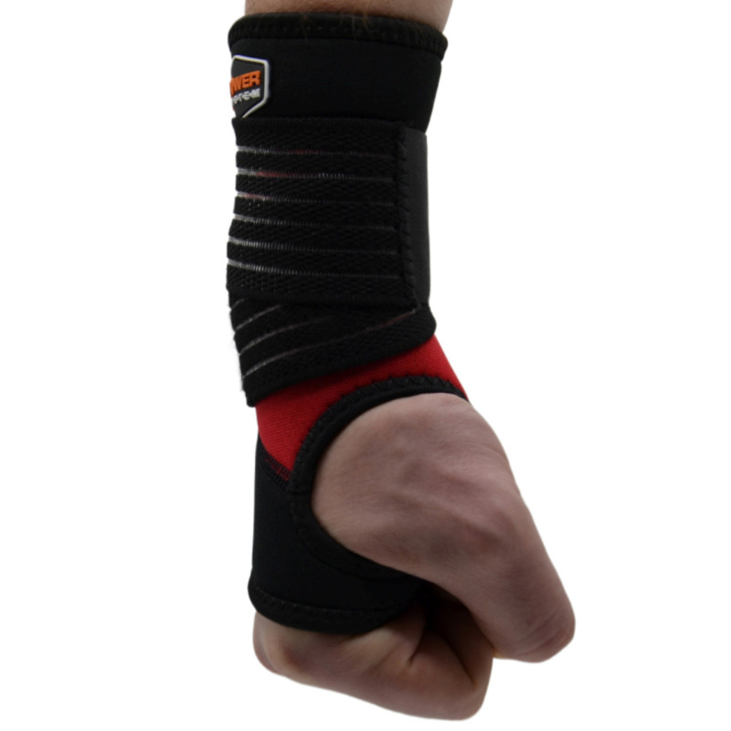 Бандаж на зап'ястя Power System PS-6010 NEO Wrist Support Black S/M, Неопрен, Черно-красный
