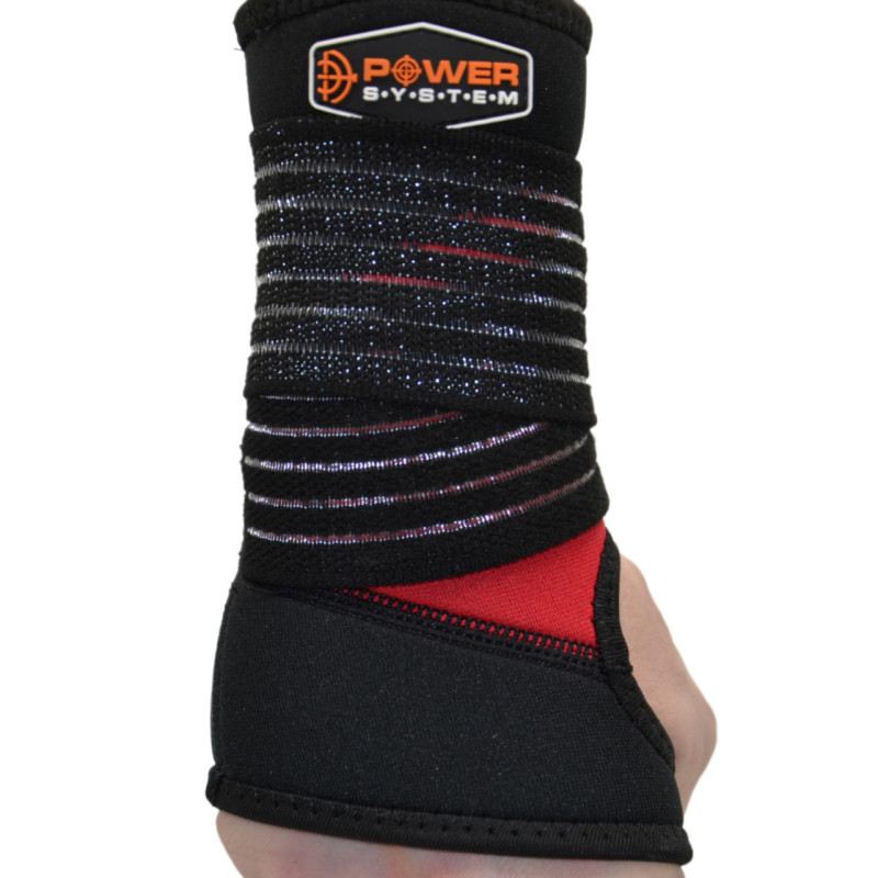 Бандаж на зап'ястя Power System PS-6010 NEO Wrist Support Black S/M, Неопрен, Черно-красный