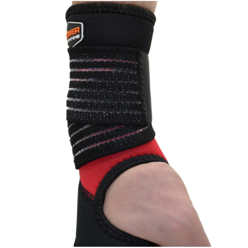 Бандаж на зап'ястя Power System PS-6010 NEO Wrist Support Black S/M, Неопрен, Черно-красный