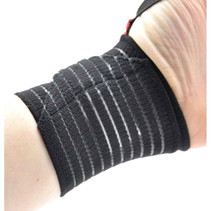 Кистьові бинти Power System PS-6000 Elastic Wrist Support Black/Red