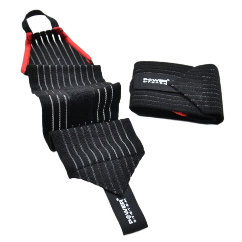 Кистьові бинти Power System PS-6000 Elastic Wrist Support Black/Red